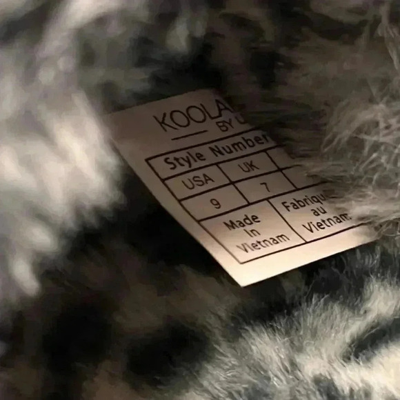 Koolaburra by Ugg Fuzz'd Out Womens 9 Fuax Fur Cheetah Slingback Sandals Multi - Picture 8 of 8